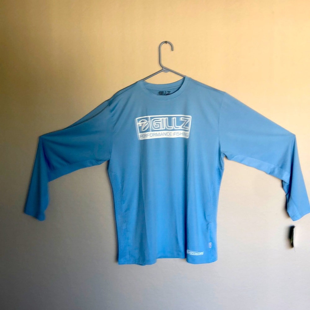 Gillz Performance fishing extra large light blue shirt